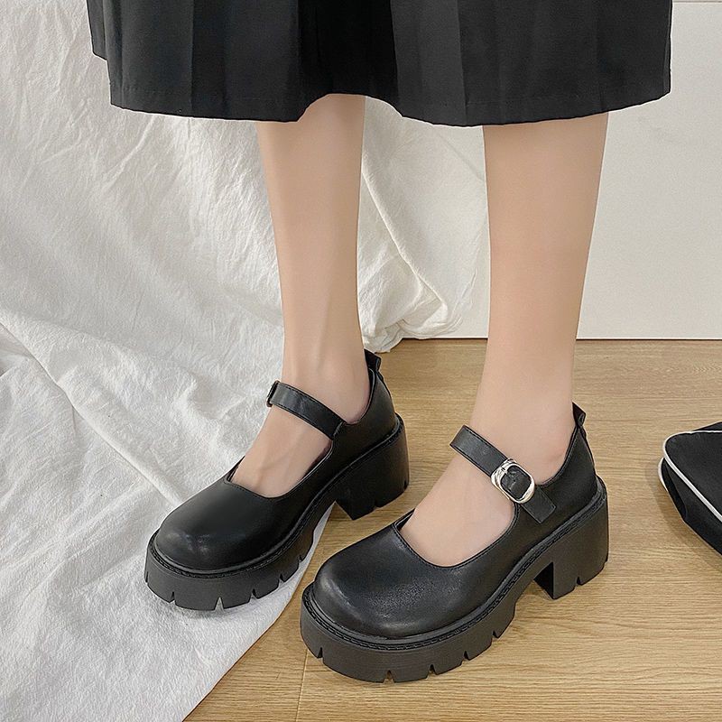 Giày búp bê đế cao 5 phân lùi size phong cách Lolita  sẵn nhiều phân loại gửi đi luôn