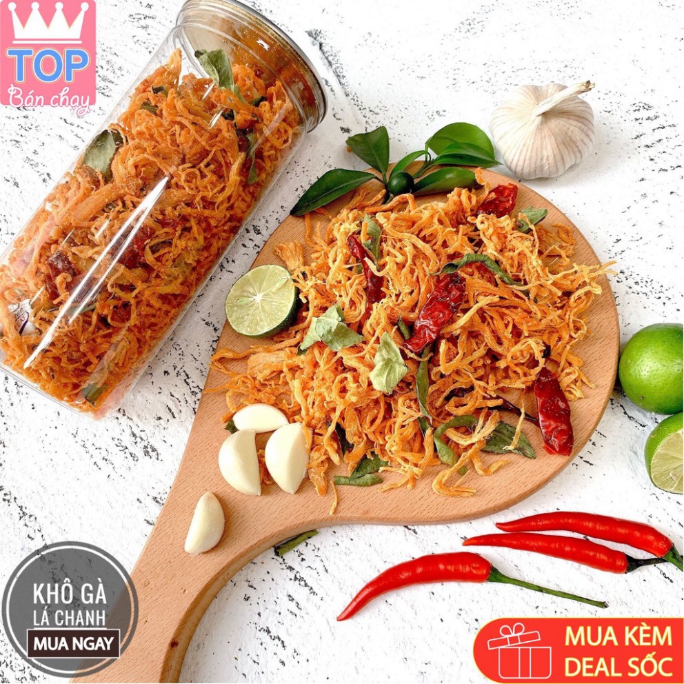 Khô Gà❤️FreeShip❤️đồ ăn vặt,khô gà lá chanh,bơ tỏi,chà bông gà loại 1,Chuẩn Vị,Date mới thơm ngon200G-300G
