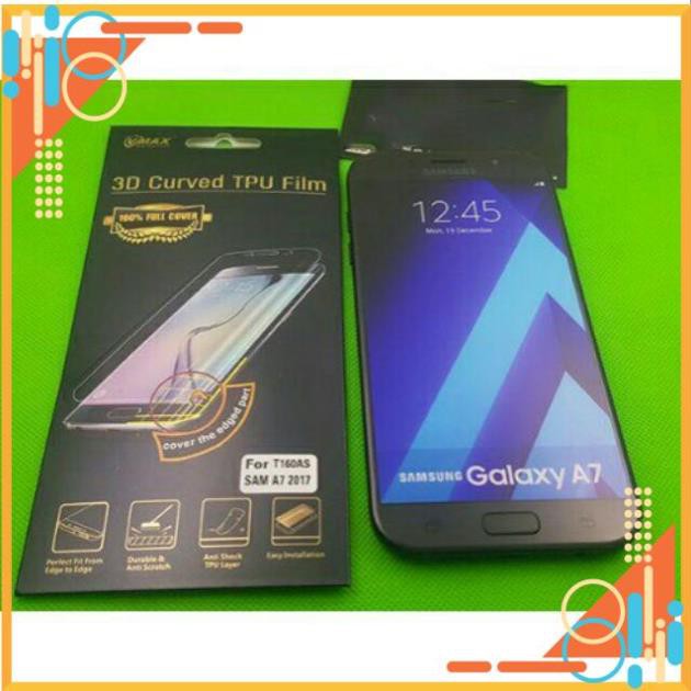 Dán dẻo Galaxy A7 2017 hiệu Vmax Full màn chống vỡ - Trong suốt