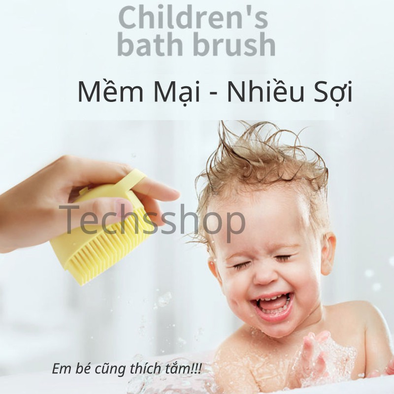 Bông Tắm Silicon Có Ngăn Chứa Xà Phòng Dung Tích 80ml Vừa Cọ Sạch Vừa Massage Tiện Lợi - Silicon Massage Bath Brush