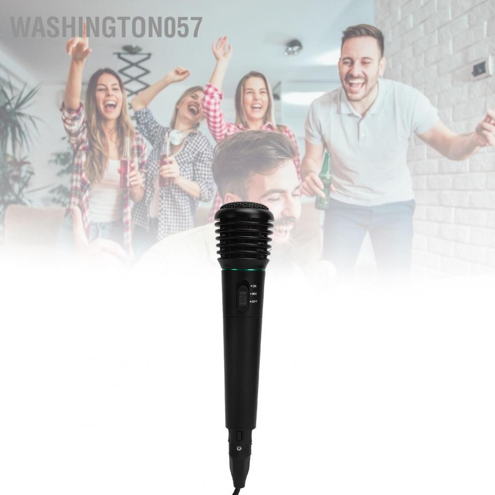 Washington057 Handheld Dynamic Microphone Wired and Wireless 2‑in‑1 Karaoke for Sing Home