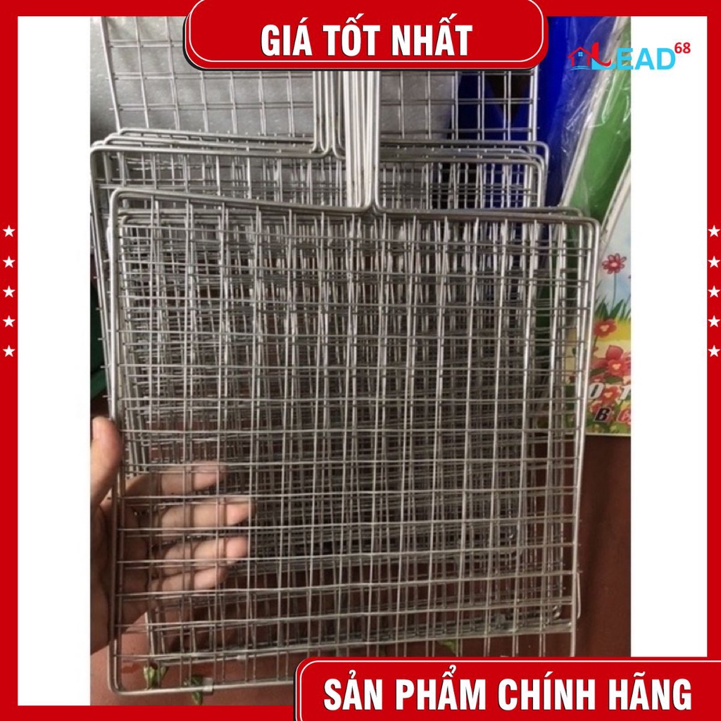 Vỉ nướng ,phên nướng thịt cao cấp bằng inox 30cmx30cm không rỉ ,chắc chắn