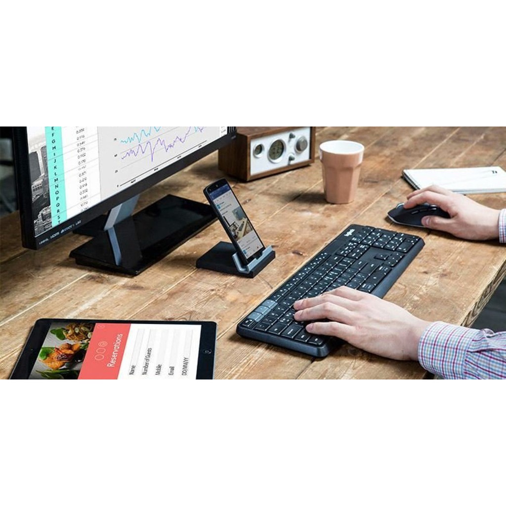 Bàn Phím Bluetooth & Wireless Không Dây Logitech K375s - Hàng Chính Hãng