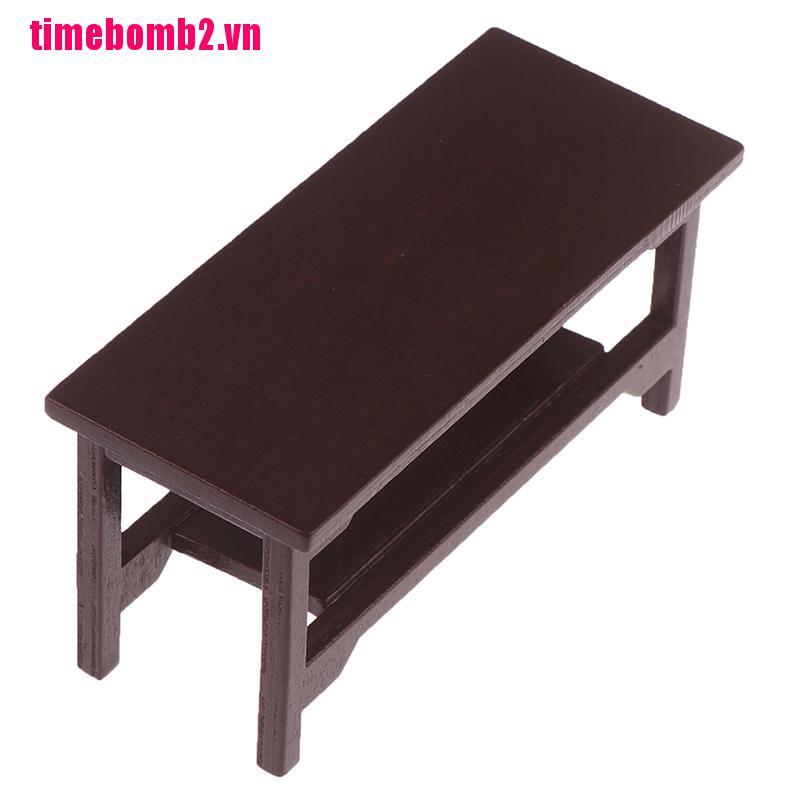 Bộ Ghế Gỗ Kiểu Retro Tỉ Lệ 1 / 12 Dùng Trang Trí Nhà Búp Bê