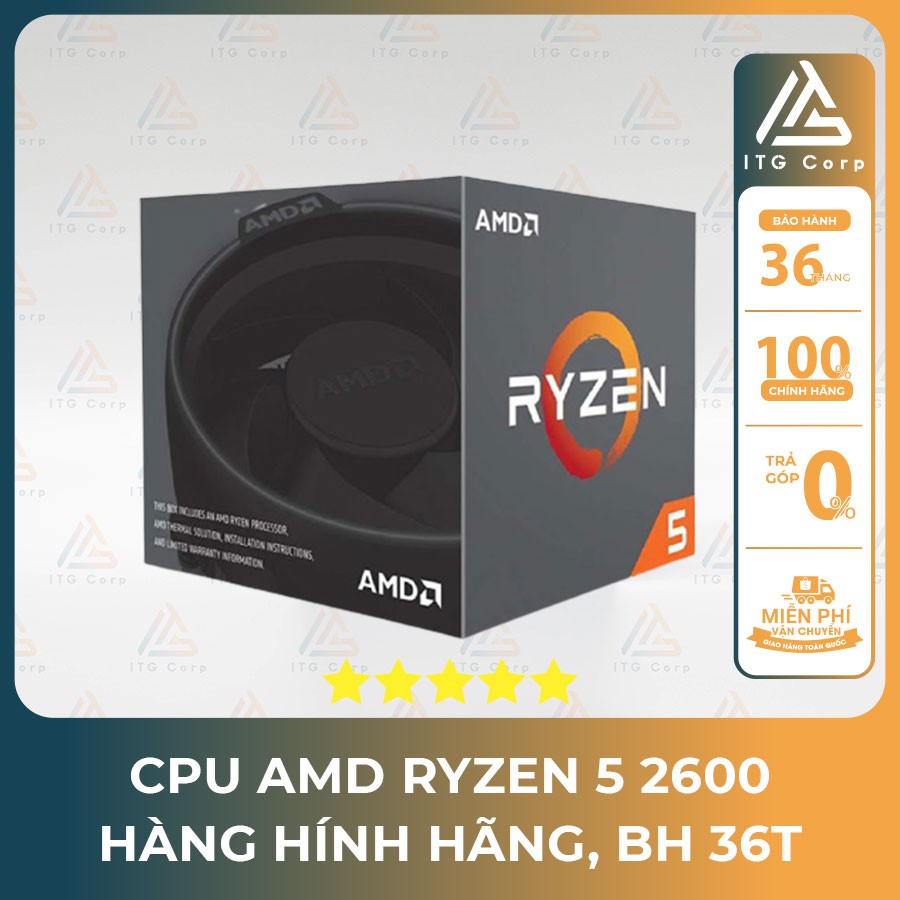 CPU AMD Ryzen 5 2600 TRAY NEW / Tản nhiệt khí CPU Jonsbo CR-1000 RGB
