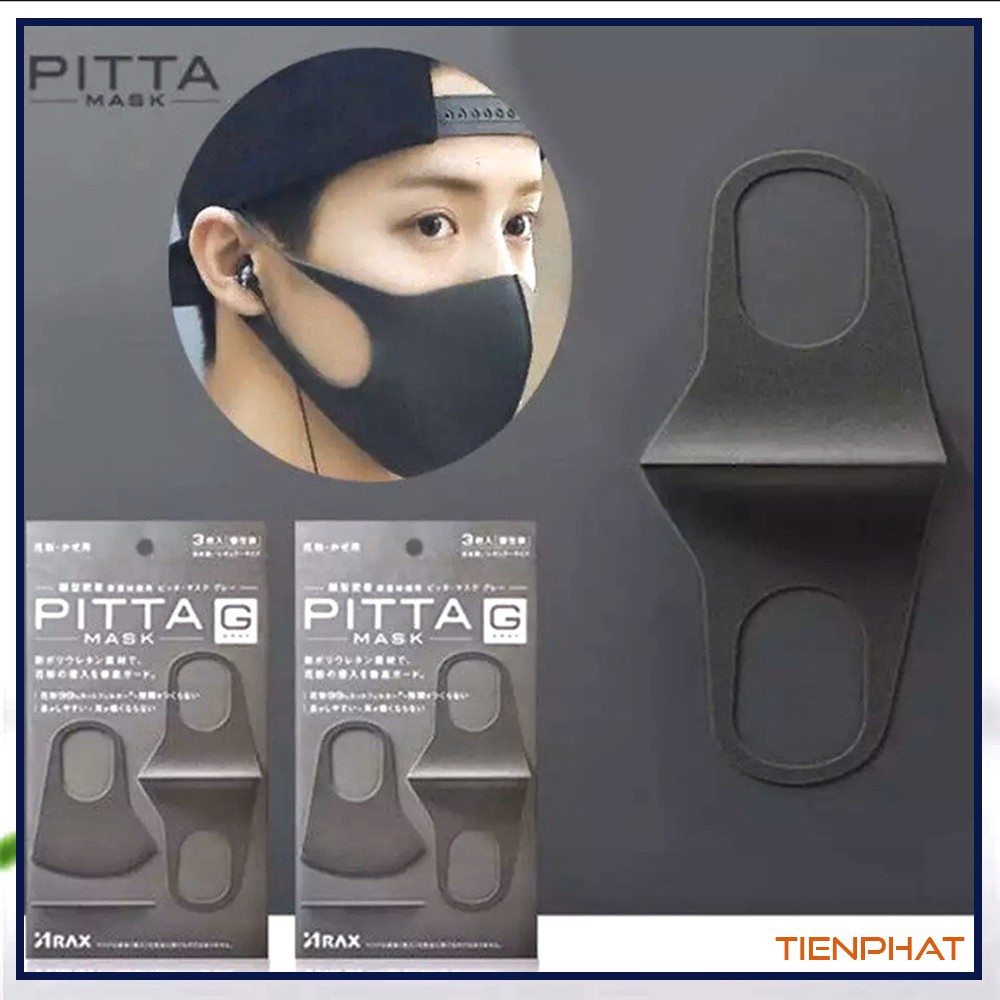 Sét 3 chiếc Khẩu Trang Pita Mask -Hàng Xuất Nhật-cực kì thời trang-(nên giặt trước khi sử dụng)