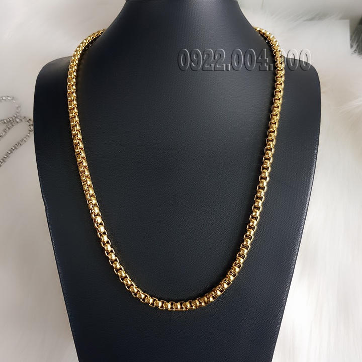 Dây chuyền nam 6mm kiểu đơn giản nam tính