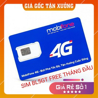 SIM MOBIFONE MAX DATA 4G BL5GT CHỈ 50K/THÁNG/SIM 4G MOBIFONE