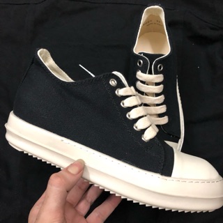 Ảnh thật+video Giày Thể Thao Rick Owens cổ thấp