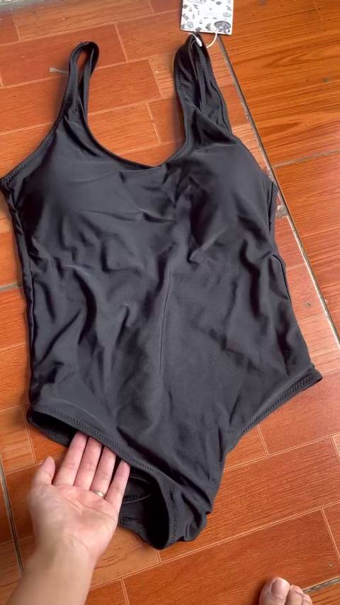 (QCCC M,L,XL 40-62kg) Bikini đồ bơi áo tắm liền đen hở lưng chữ V cực đẹp hàng sẵn đủ size | BigBuy360 - bigbuy360.vn