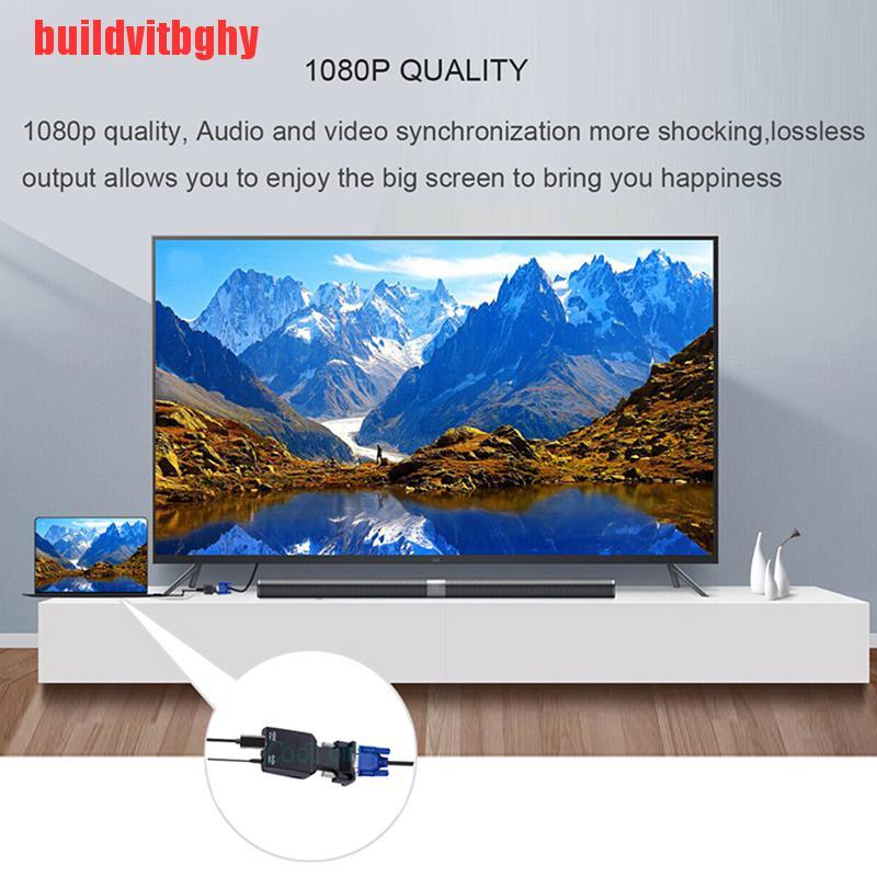 (Mua-Code) Đầu Chuyển Đổi Hdmi Cái Sang Vga Với Đầu Ra Âm Thanh Hỗ Trợ 1080p