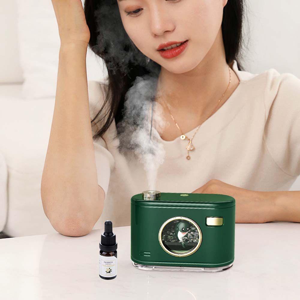 DARNELL Máy Khuếch Tán Tinh Dầu Mini Hình Cá Heo Có Đèn Ban Đêm Cho Xe Hơi / Văn Phòng