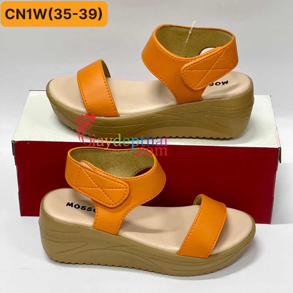 Giày Sandal nữ đế xuồng cao 5p Thái Lan mossono YW570