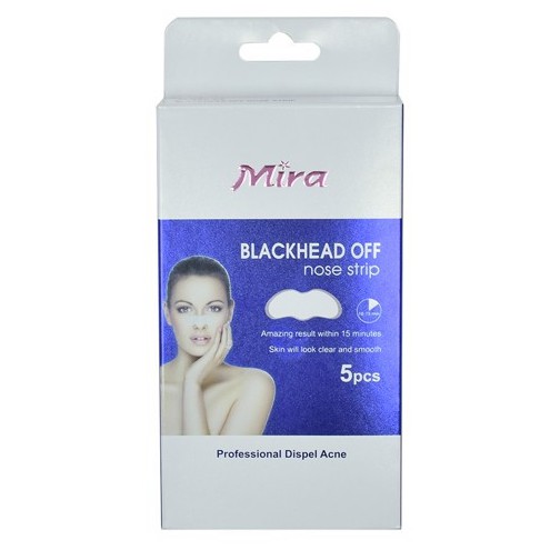 Miếng Dán Lột Mụn Đầu Đen Mira Blackhead Off - 5 miếng / hộp Lấy Sạch Mụn, Dưỡng Da Se Khít Lỗ Chân Lông