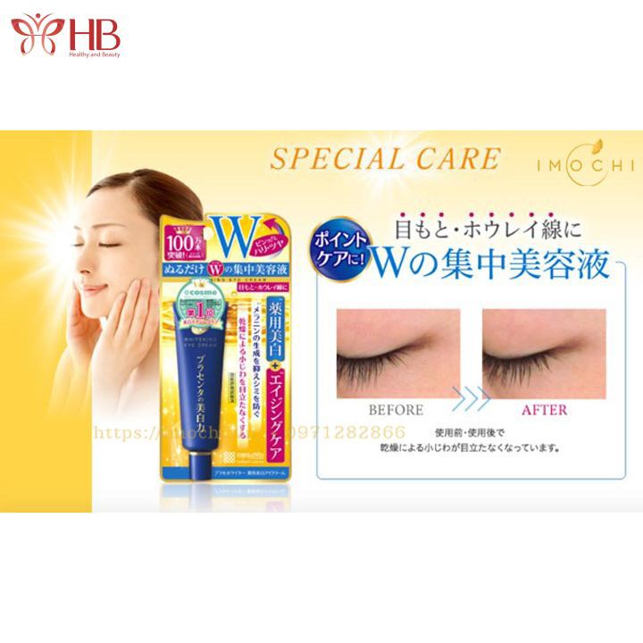 Kem mắt Meishoku, kem mắt mờ thâm giảm nhăn ngừa lão hóa, eye cream 30g