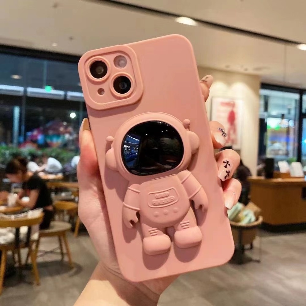 Ốp Điện Thoại TPU Hình Phi Hành Gia 3D Cho IPhone 13 12 11 Pro Max X XR XS Max 7 8 Plus