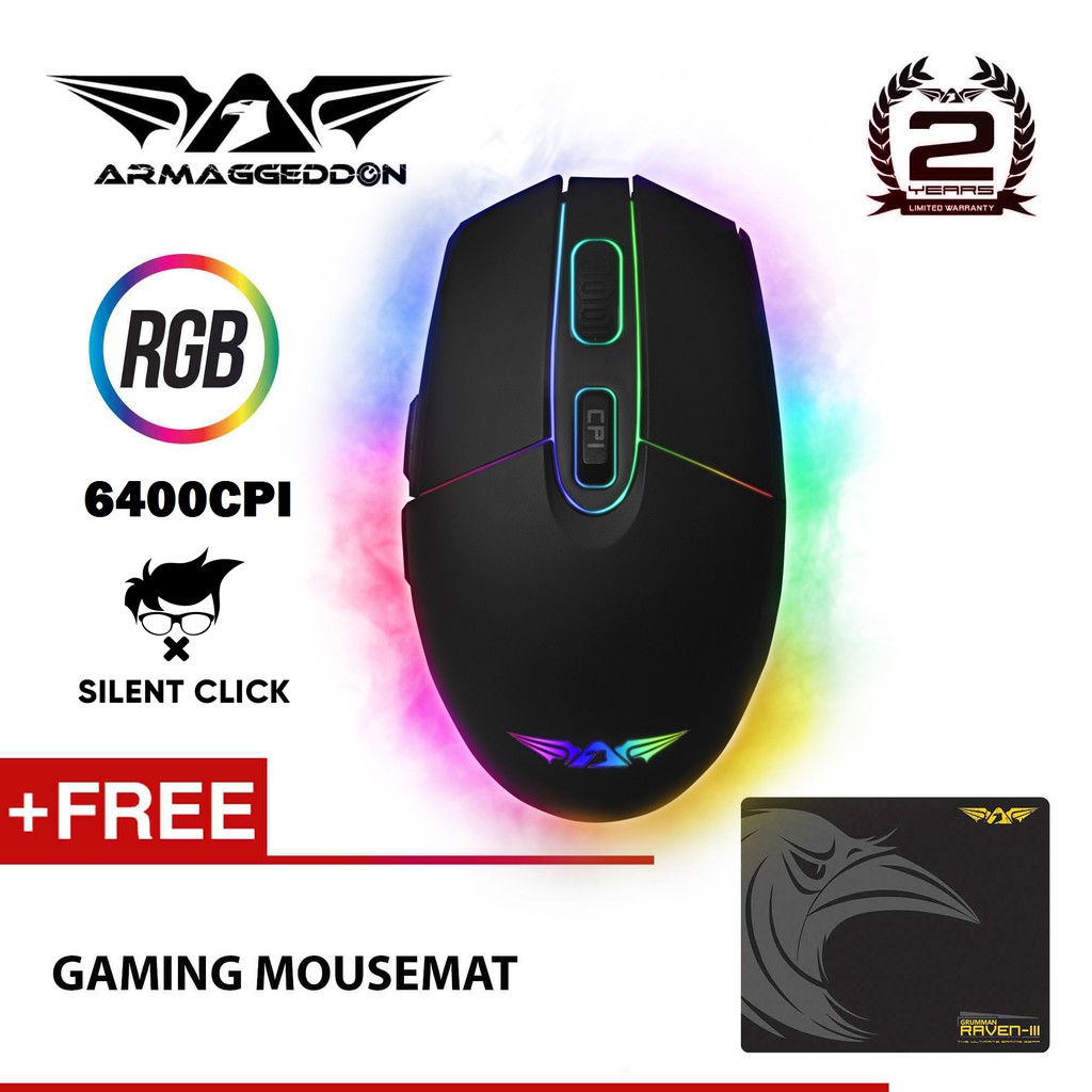 Chuột chơi game Raven III 6400cpi (2 năm)