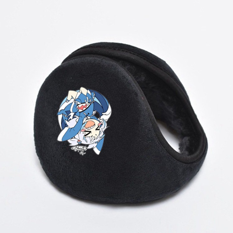 Bịt Tai Mùa Đông Giữ Ấm In Hình GAWR GURA Hololive Vtuber xinh xắn anime chibi thời trang