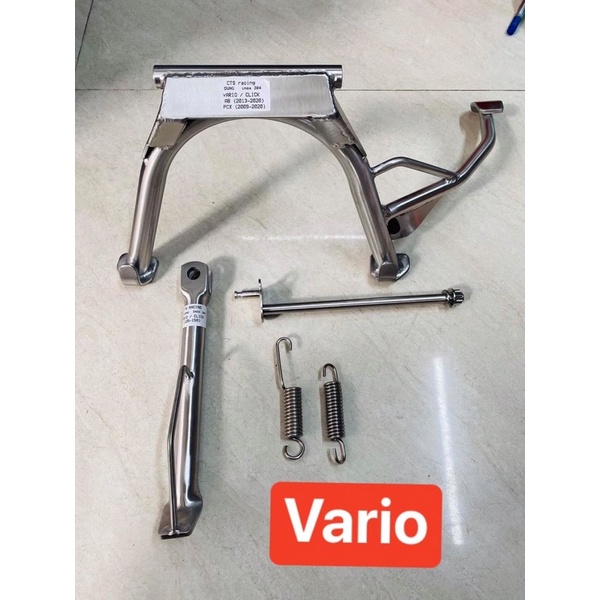 Chân chống nghiêng đứng inox 304 các dòng xe tặng lò xo