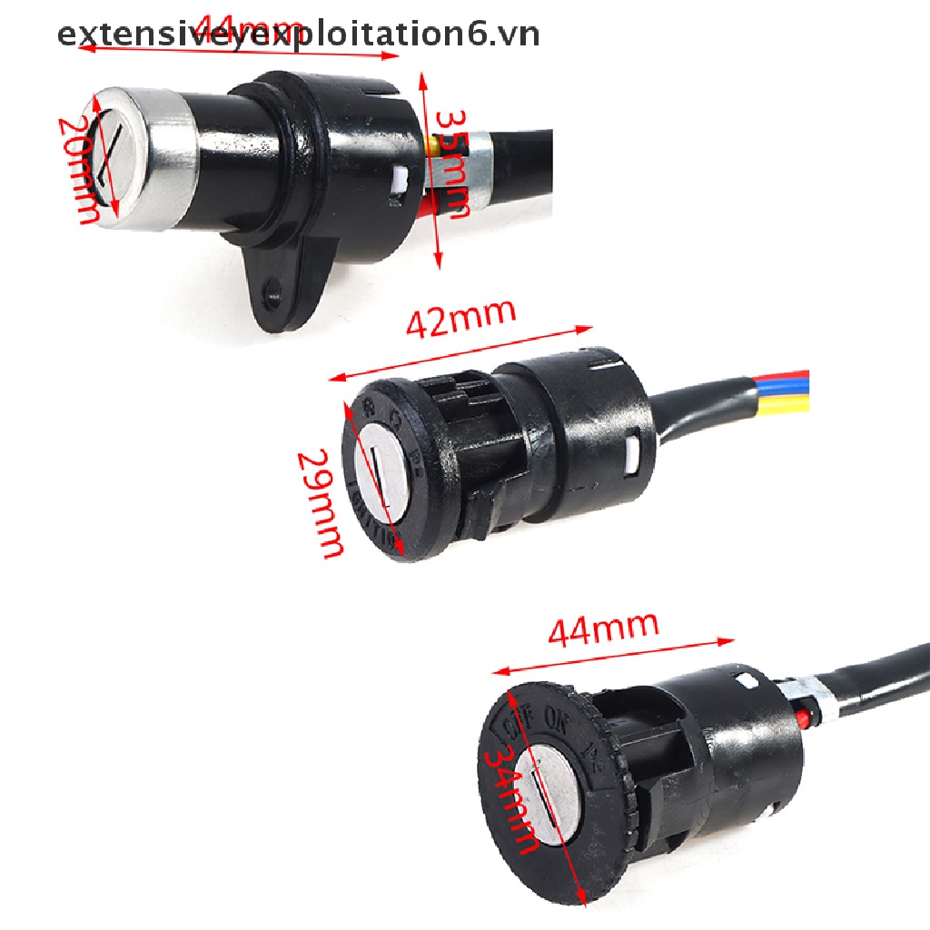 Ổ Khóa Đánh Lửa E6VN / Phổ Biến Cho Xe Điện