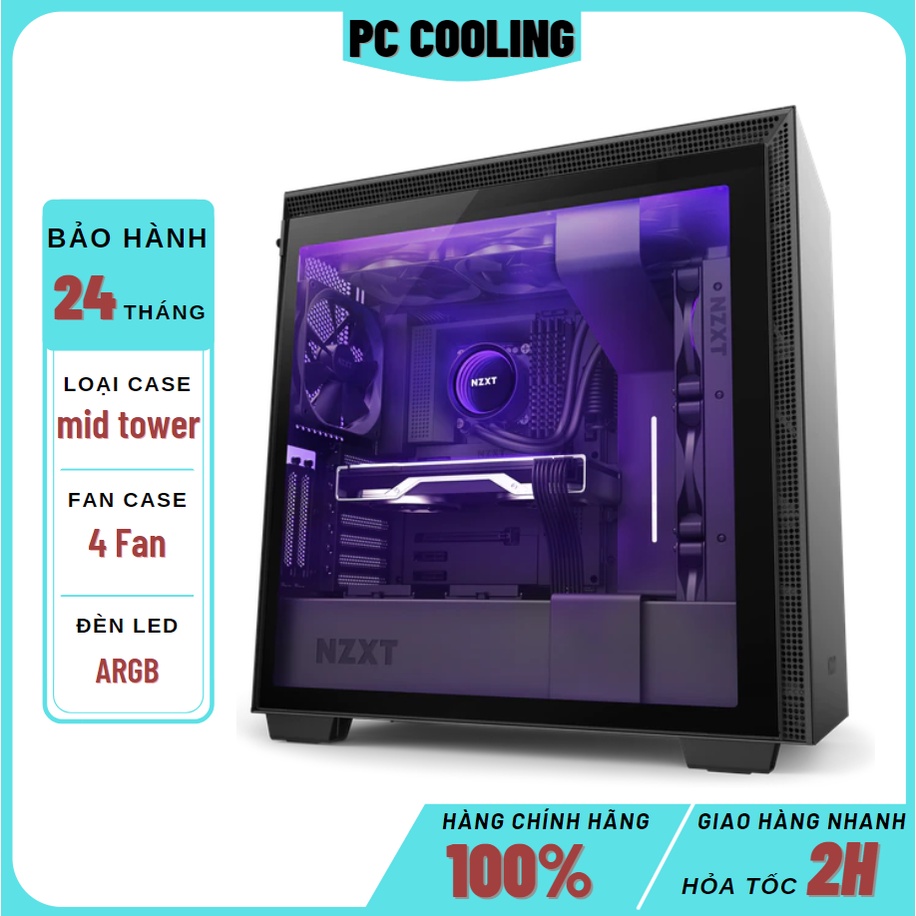 Vỏ Case NZXT H710i SMART Case (Mid Tower / Màu Trắng - Đen - Đỏ)