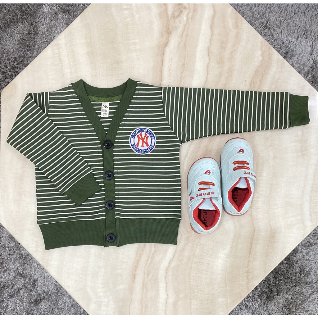 Áo khoác cardigan cho bé trai 8 - 30kg