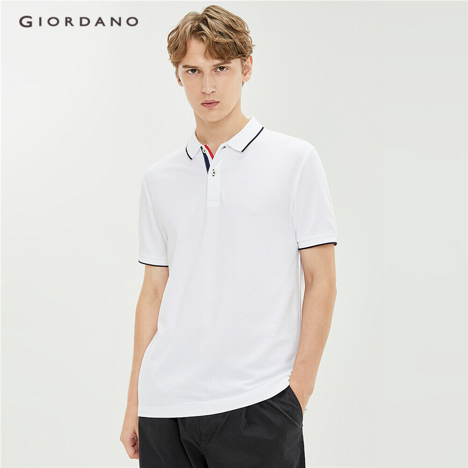 Áo thun polo GIORDANO 01011426 tay ngắn thời trang cho nam | BigBuy360 - bigbuy360.vn