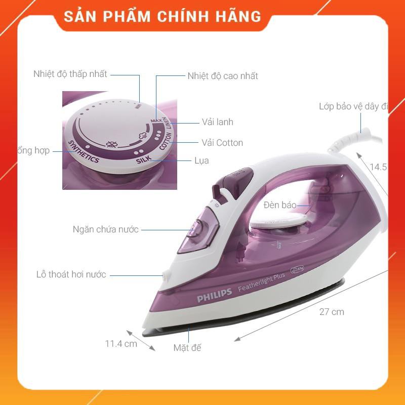 [Chính hãng] Bàn là, Bàn ủi hơi nước Philips cao cấp GC1426 1400W [ Bảo hành 12 tháng ]