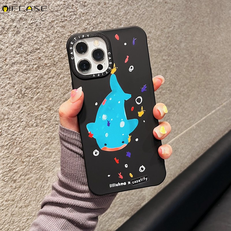 Ốp Điện Thoại Silicon Mềm Phối Lông Hình Thỏ / Cá Voi Cho iPhone 13 12 11 Pro Max XS Max XR X 7 8 Plus