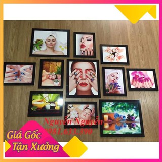 [xả kho 3 ngày]BỘ 11 TRANH FOMEX (SPA+ PHUN XĂM) MẪU MỚI 2020, miễn phí thiết kế, tặng kèm băng dính