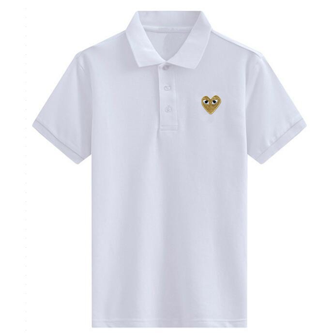 ✨ Áo polo 100% Cotton thêu hình trái tim cho nam nữ | BigBuy360 - bigbuy360.vn