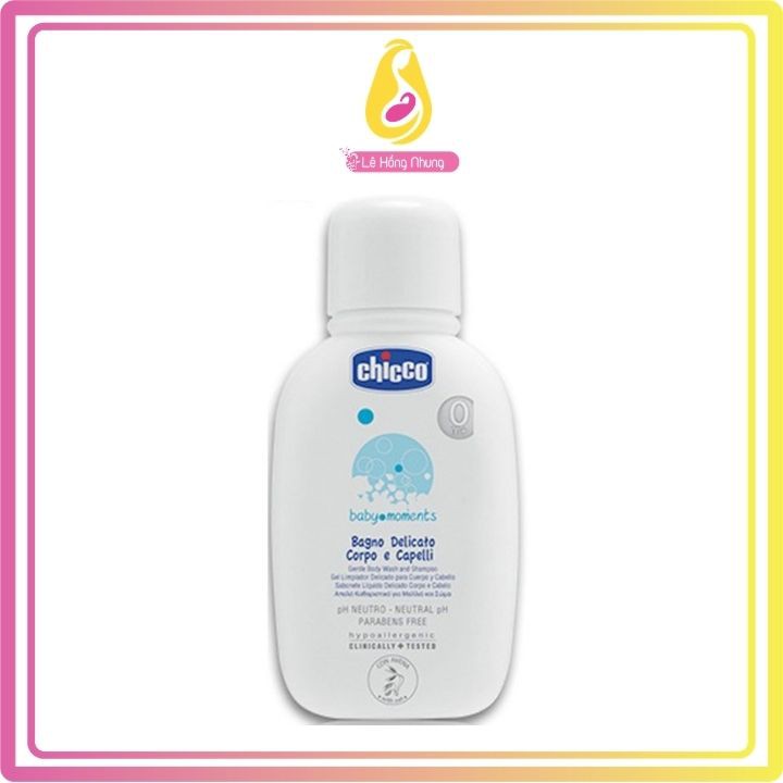 Sữa Tắm Gội Toàn Thân Cho Bé 50ml Chiết Xuất Yến Mạch 0+ Chicco