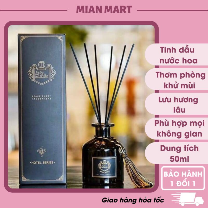 Tinh dầu nước hoa thơm phòng que gỗ lọ 50ml - Mianmart