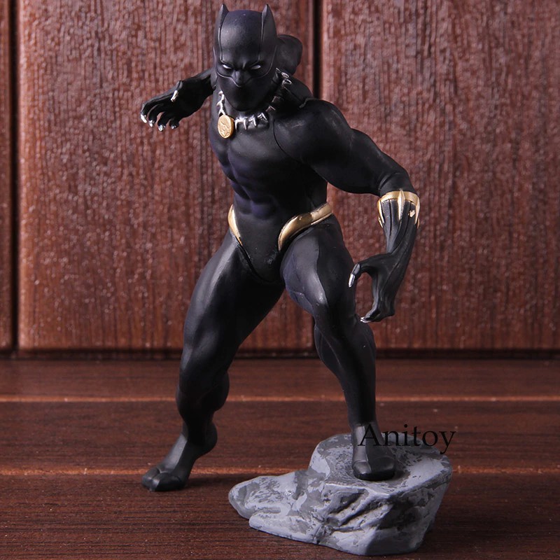 Mô hình hoạt hình nhân vật Black Panther tỉ lệ 1 / 10 bằng PVC