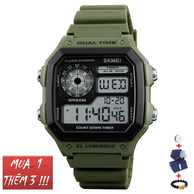 Đồng hồ nam skmei 1299 đồng hồ điện tử thiết kế năng động Bán lẻ giá sỉ