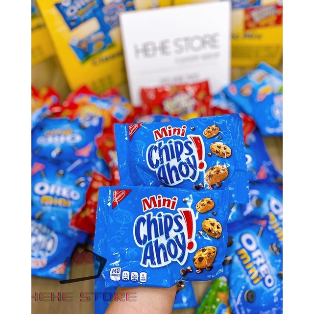 Bánh NABISCO Ritz bits Oreo Teddy Mini chip Ahoy Nutter Butter MỸ - gói lẻ