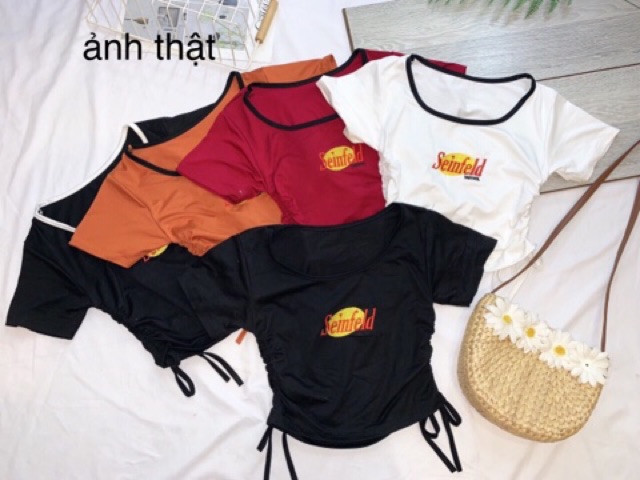 [ Mã WASTAPR giảm 10K đơn 50K] ÁO CROPTOP THÊU DÂY RÚT | BigBuy360 - bigbuy360.vn