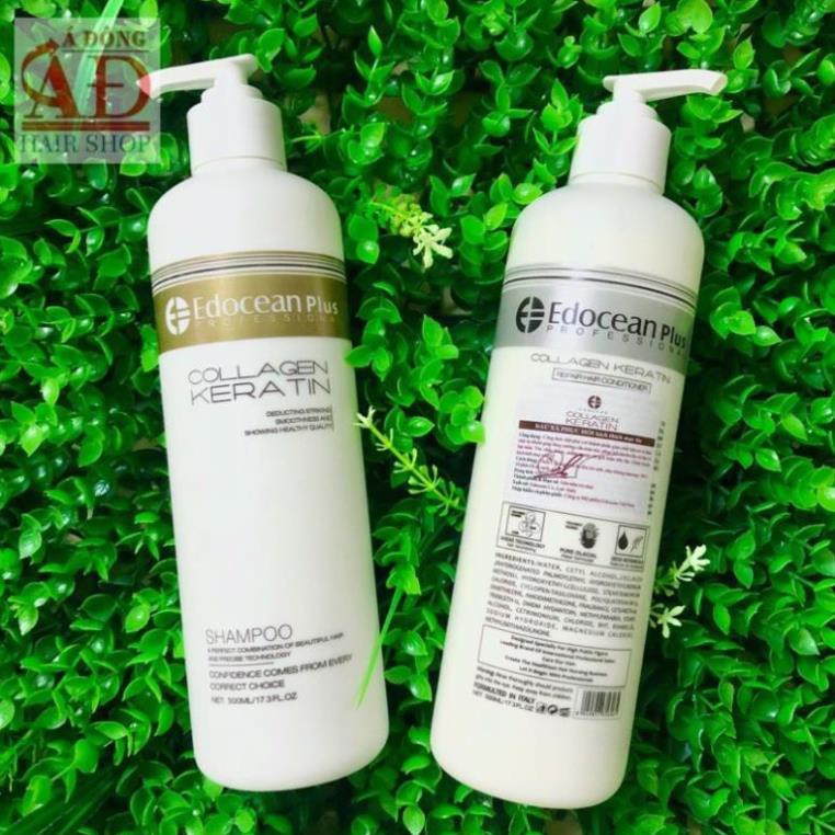 BỘ DẦU GỘI XẢ EDOCEAN COLLAGEN KERATIN CHÍNH HÃNG 500mlx2