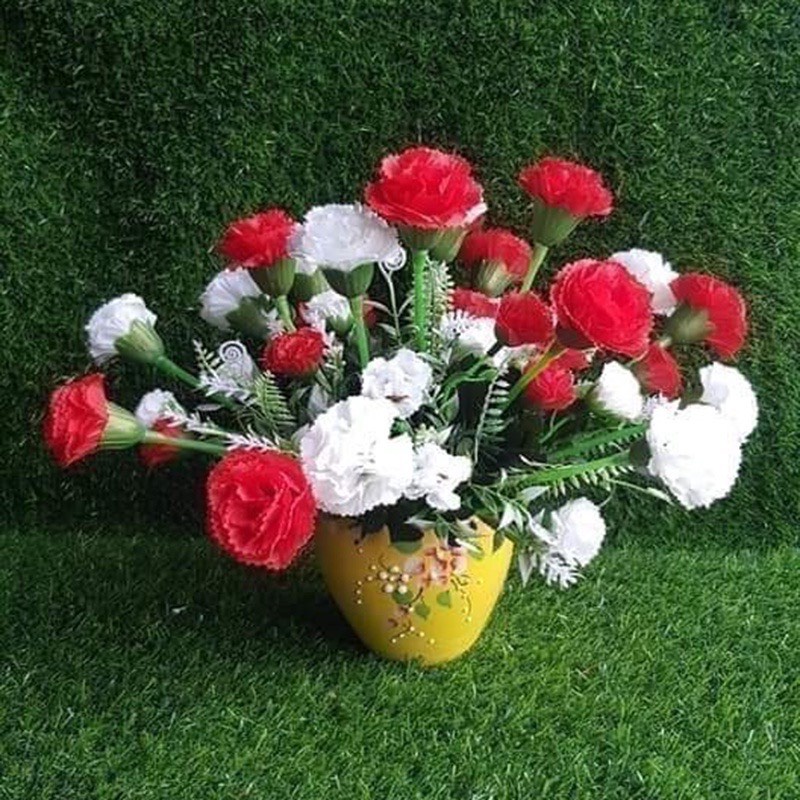 Hoa giả - Hoa phăng giả cao cấp cành dài 40cm 10 nhánh trang trí nhà cửa văn phòng