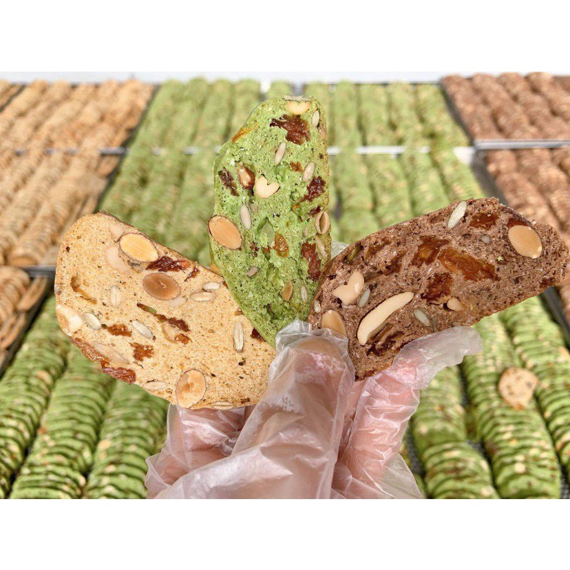 Bánh Biscotti Nguyên Cám Phù Hợp Ăn Kiêng Giảm Cân Eatclean Nakuso (250Gr)