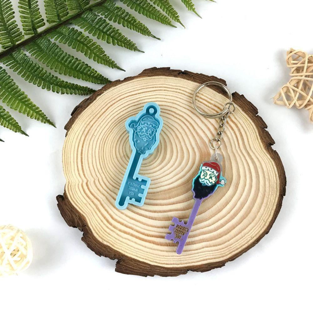 YIYU Khuôn Silicone Làm Mặt Dây Chuyền Chủ Đề Giáng Sinh DIY