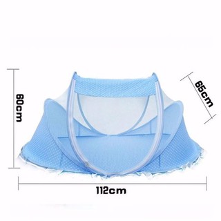 Mùng Chụp Có Nhạc Cho Bé (Xanh - hồng )
