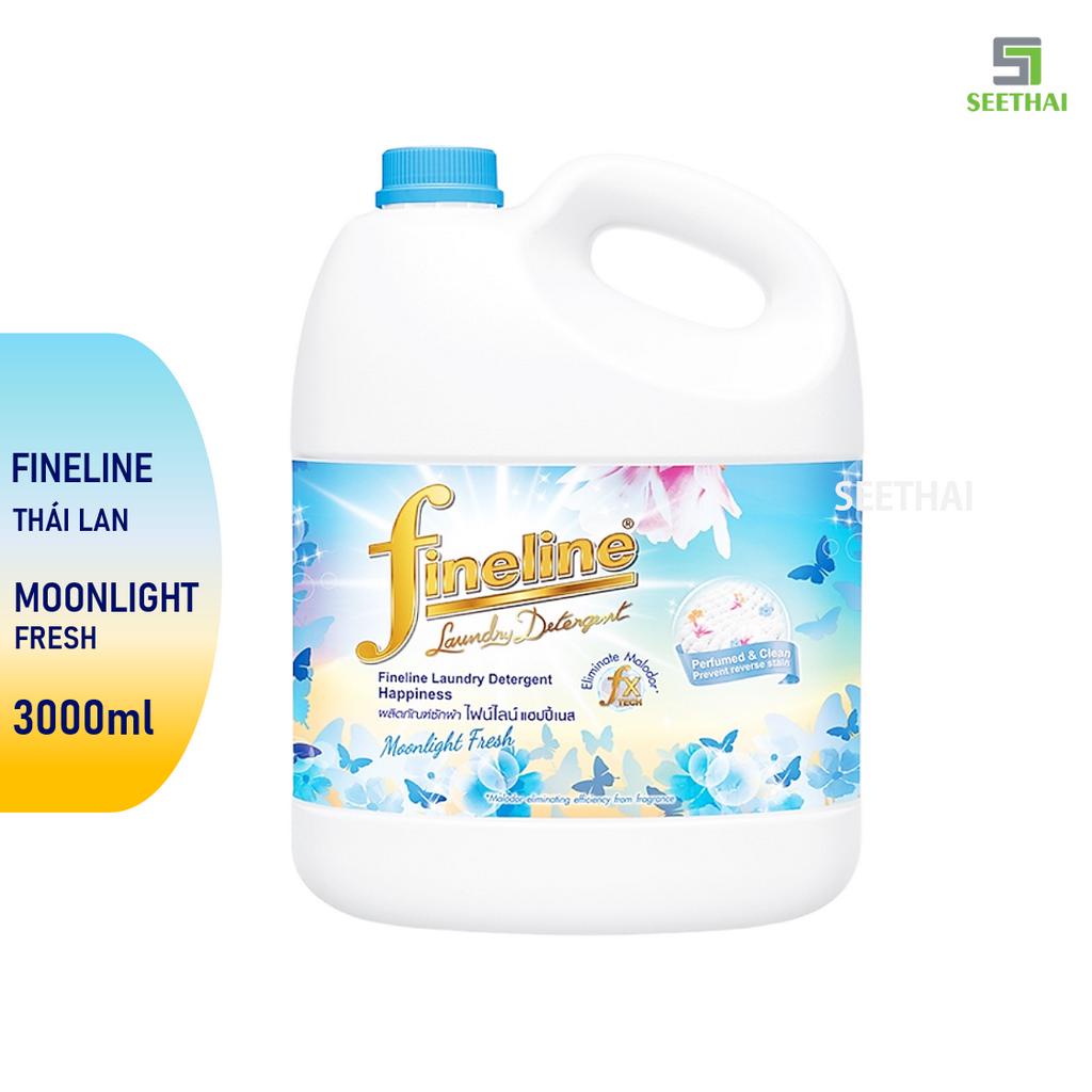 Giặt xả FINELINE Thái Lan 3000ml ngát hương bền lâu sáng màu vải - can