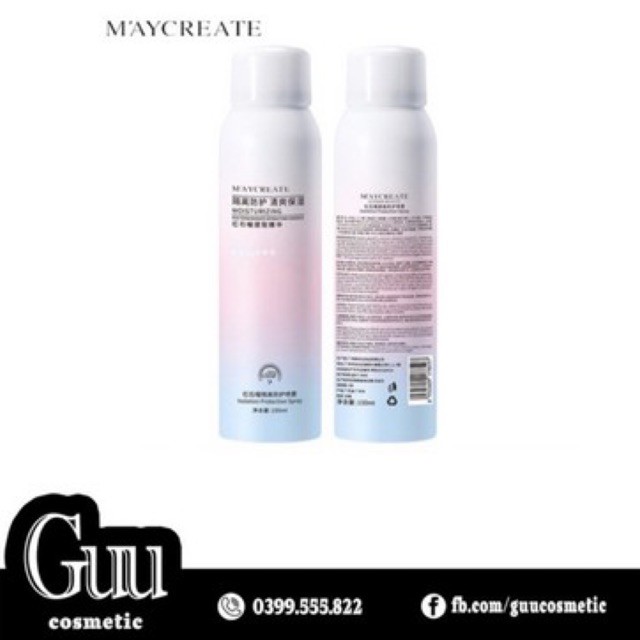 Xịt chống nắng nâng tone MayCreate Spf35