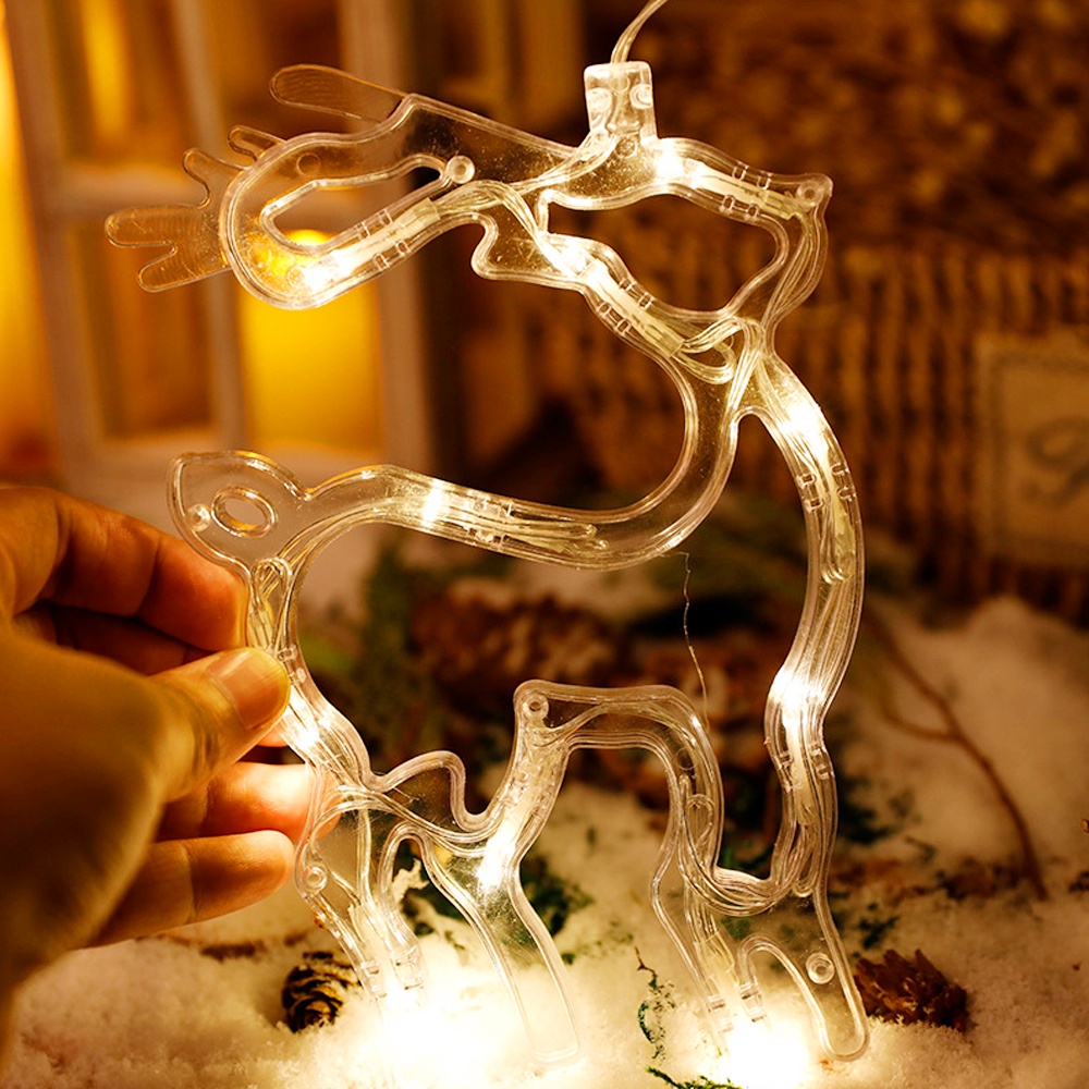 Đèn Treo Trang Trí Giáng Sinh Chạy Pin Hình Ông Già Noel