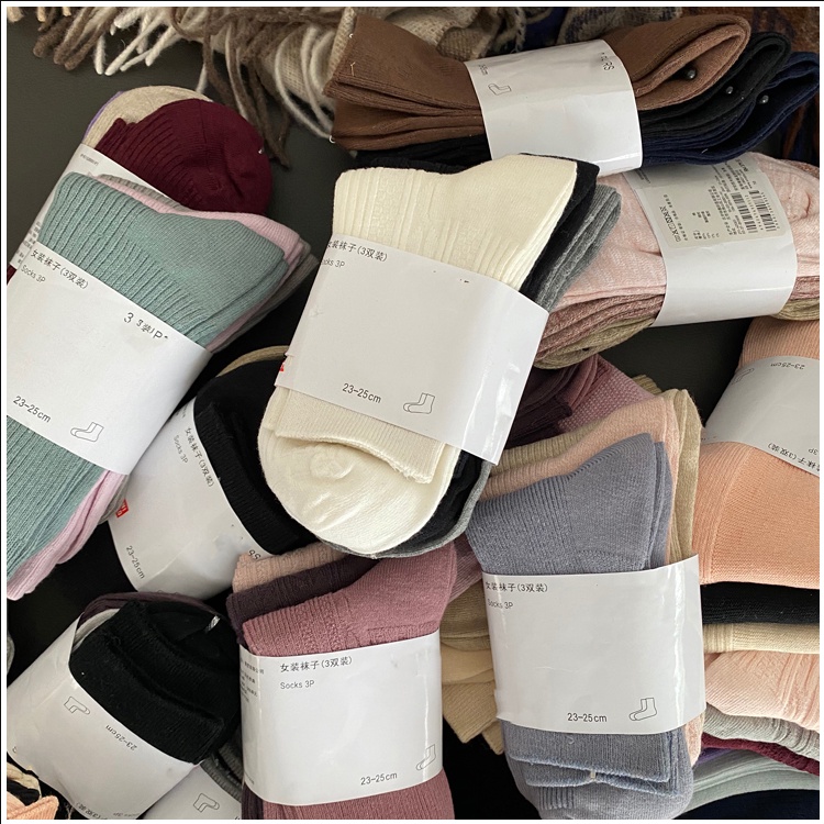 Đôi Tất Chân Cotton Mềm Mại Thời Trang Unisex