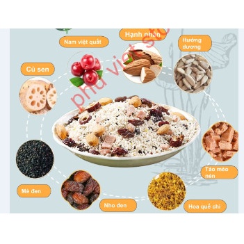 Bột củ sen mix hạt dinh dưỡng có tác dụng dưỡng nhan, an thần, giảm cân...