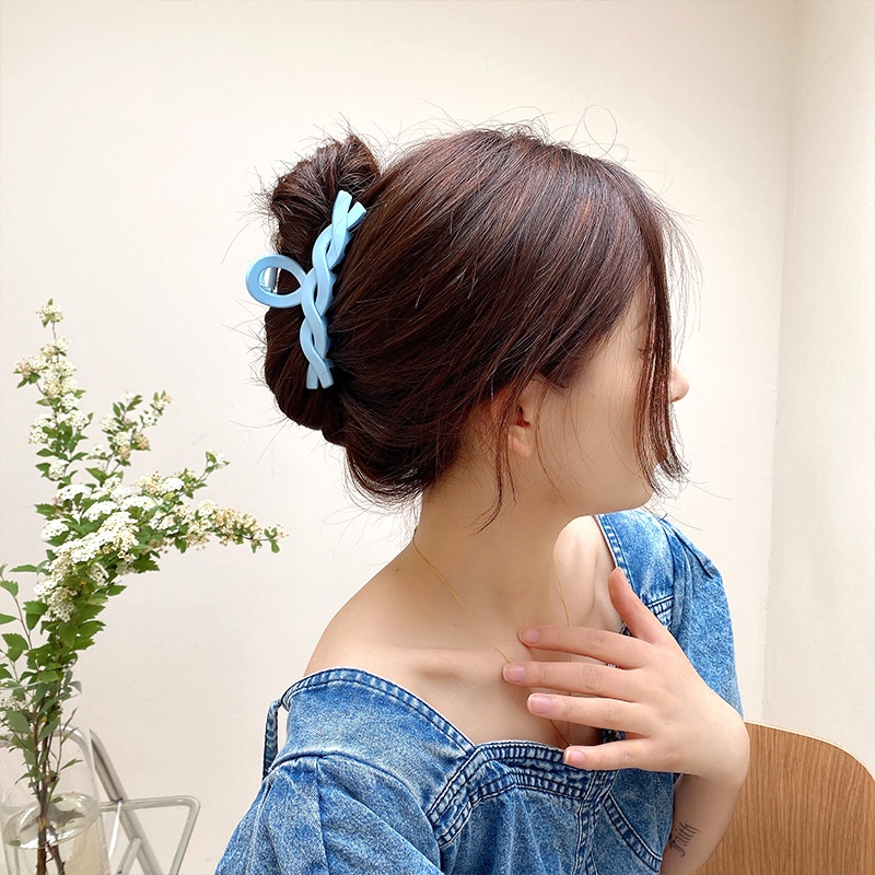 Kẹp tóc răng cá mập bằng nhựa acrylic thời trang Hàn Quốc cá tính cho nữ