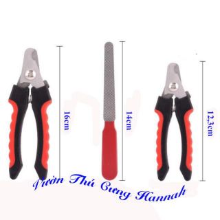 BỘ KỀM CẮT MÓNG CHÓ MÈO + DŨA