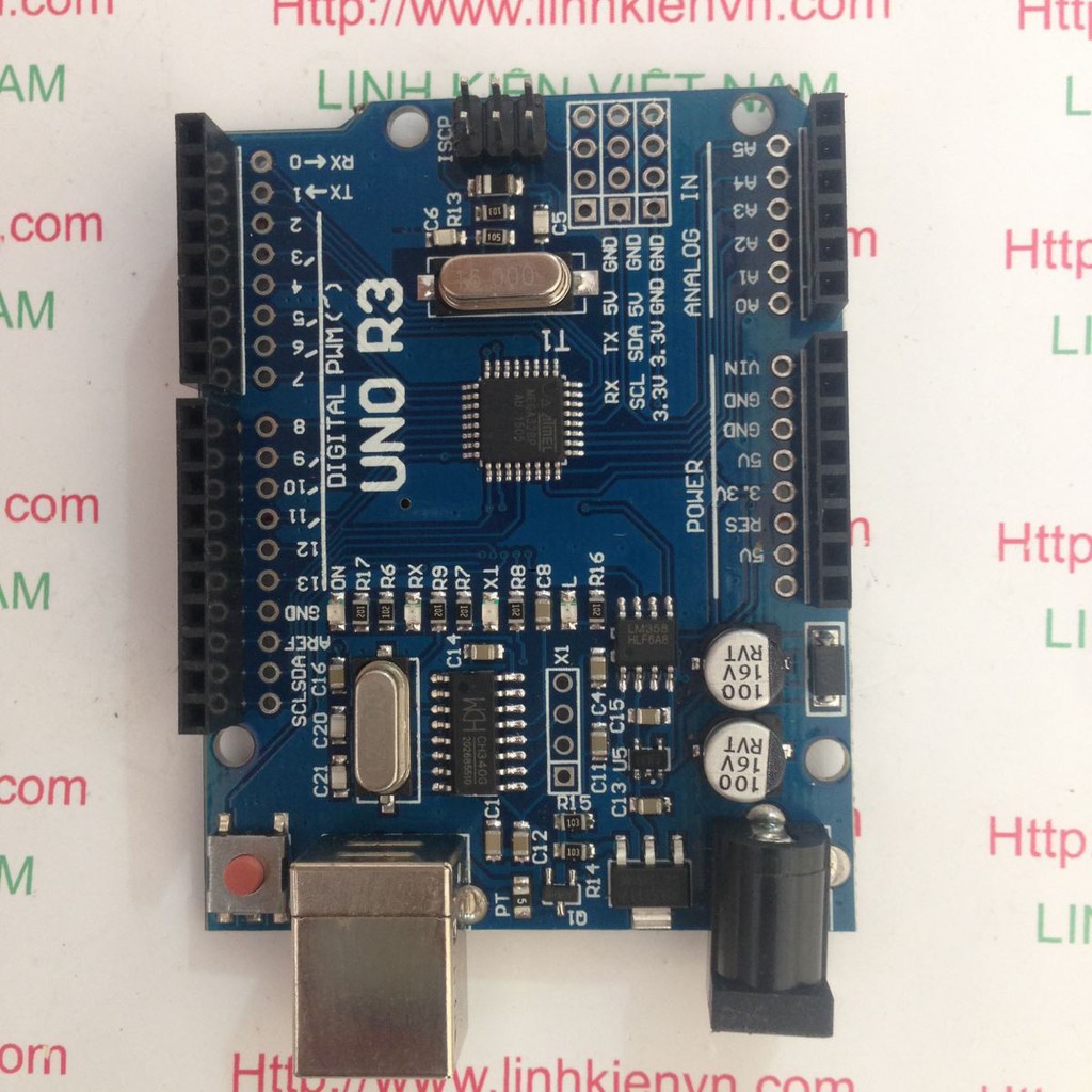 Kit ARDUINO UNO R3 chip dán kèm dây nạp usb - B3H7